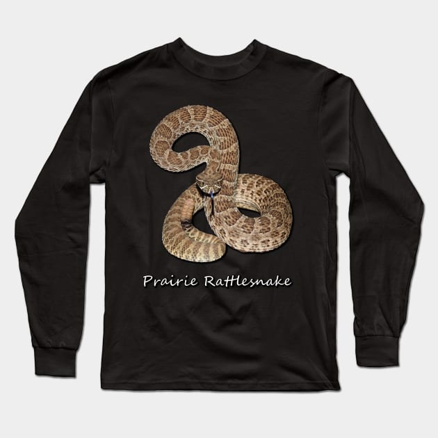 Prairie Rattlesnake Long Sleeve T-Shirt by Paul Prints